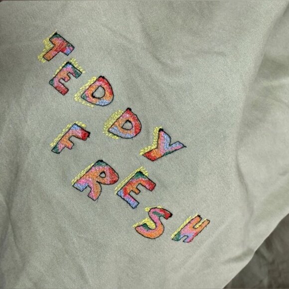 Teddy Fresh Embroidered Khaki Pants – Size 36 - Picture 3 of 13